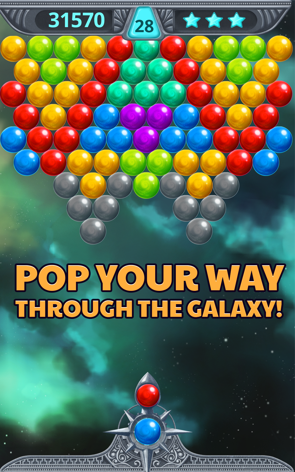 Bubble Shooter Space 게임 스크린샷