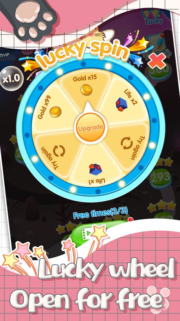 Screenshot of Bubble Bobble Cat - Shoot Bubble Game