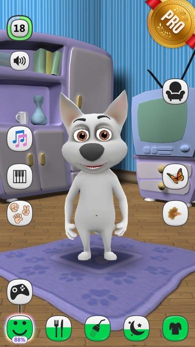 ! おしゃべりイヌ PRO - バーチャルペット: キッズゲーム ゲームのスクリーンショット