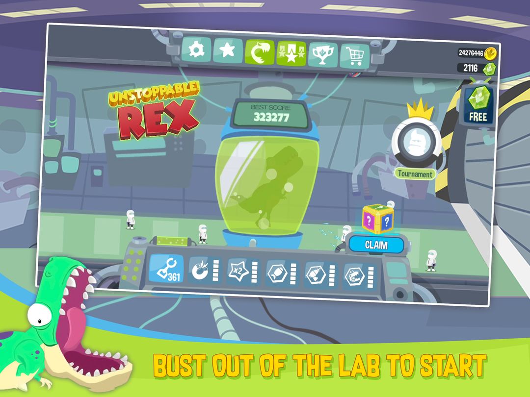 Unstoppable Rex screenshot game