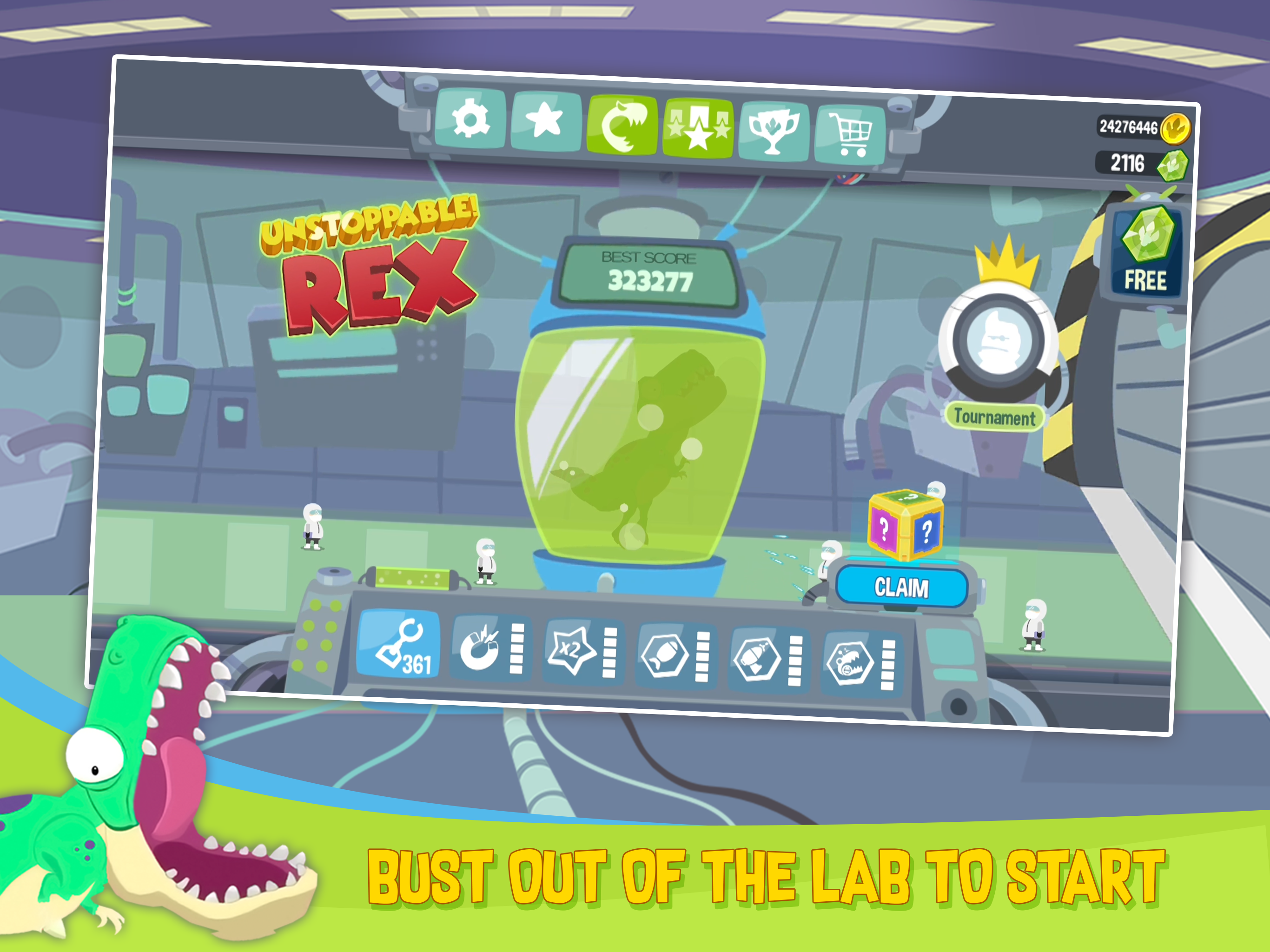 Unstoppable Rex Game Screenshot