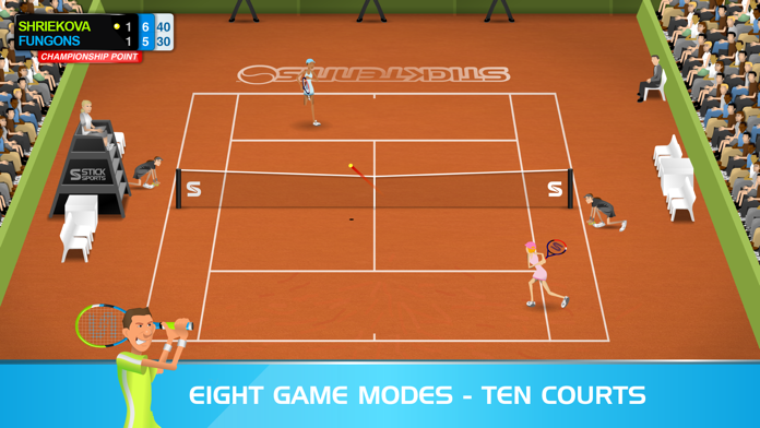 Stick Tennis Game Screenshot