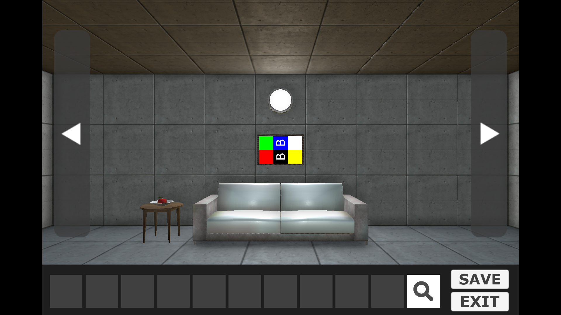 Скриншот игры 脱出ゲーム「Concrete Room」