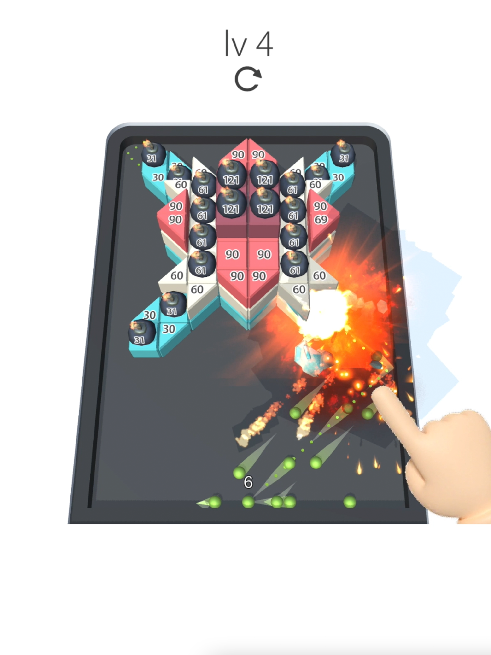 Super Balls - 3D Brick Breaker Game Screenshot