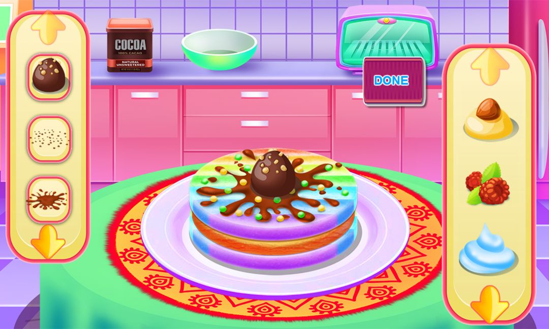 Screenshot of Cooking Games Rainbow Cookies Factory