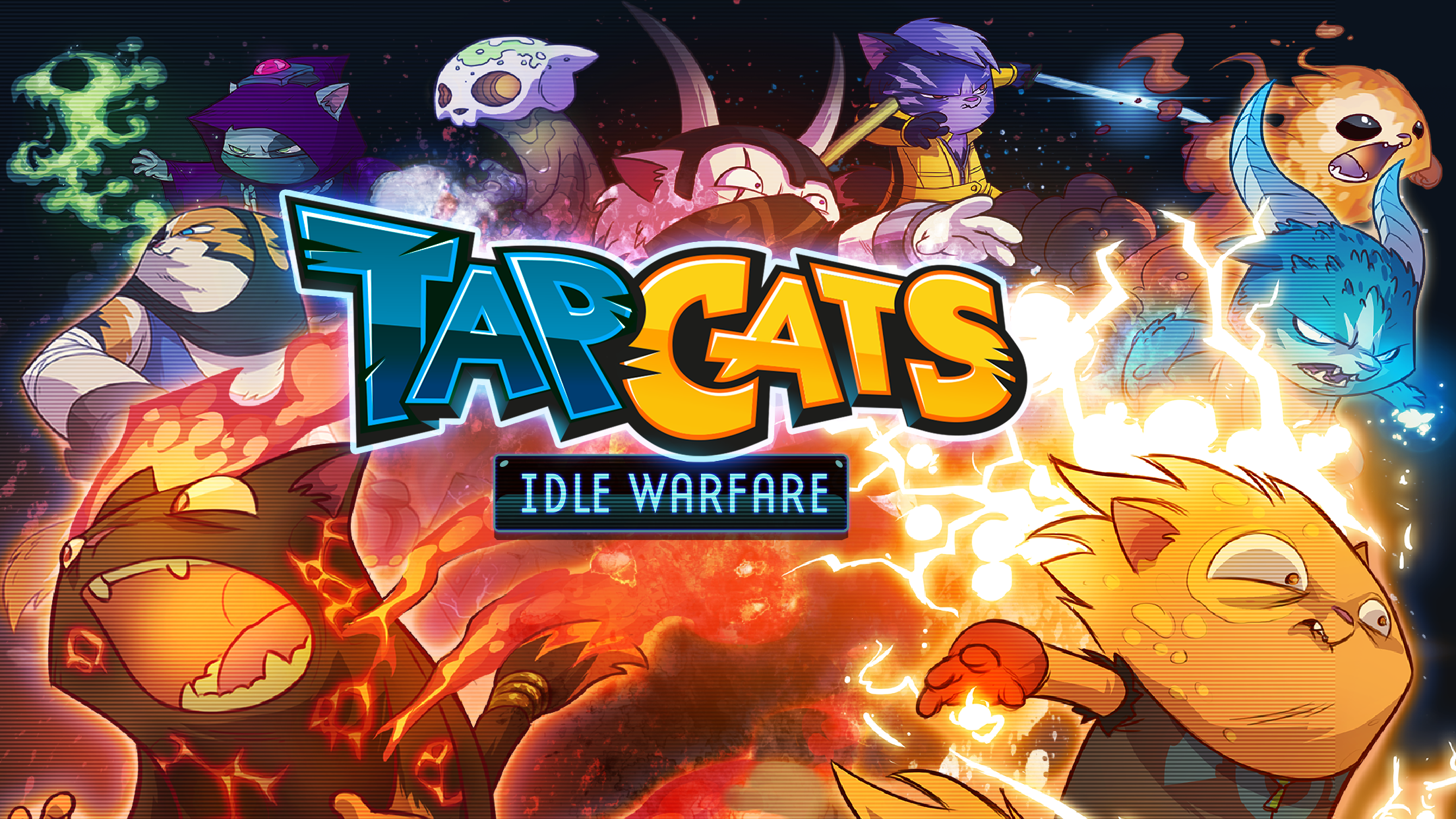 Tap Cats: Idle Warfare Game Screenshot