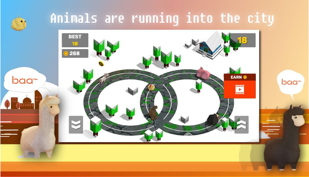 Screenshot of Animal City Crash