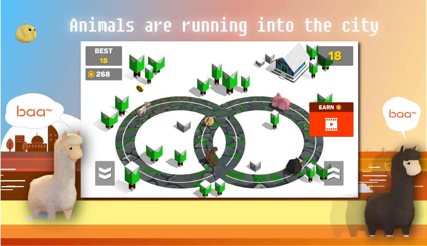 Animal City Crash Game Screenshot