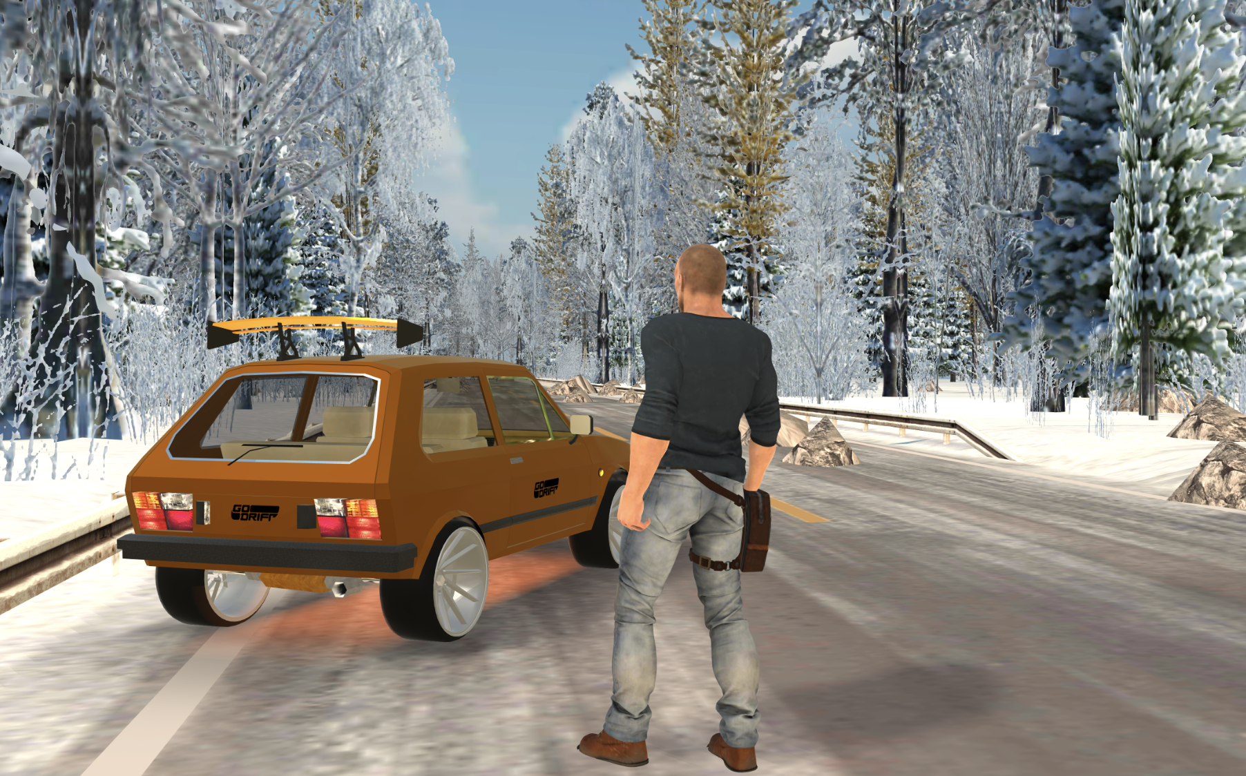 Скриншот игры Snow Car Driving Simulator