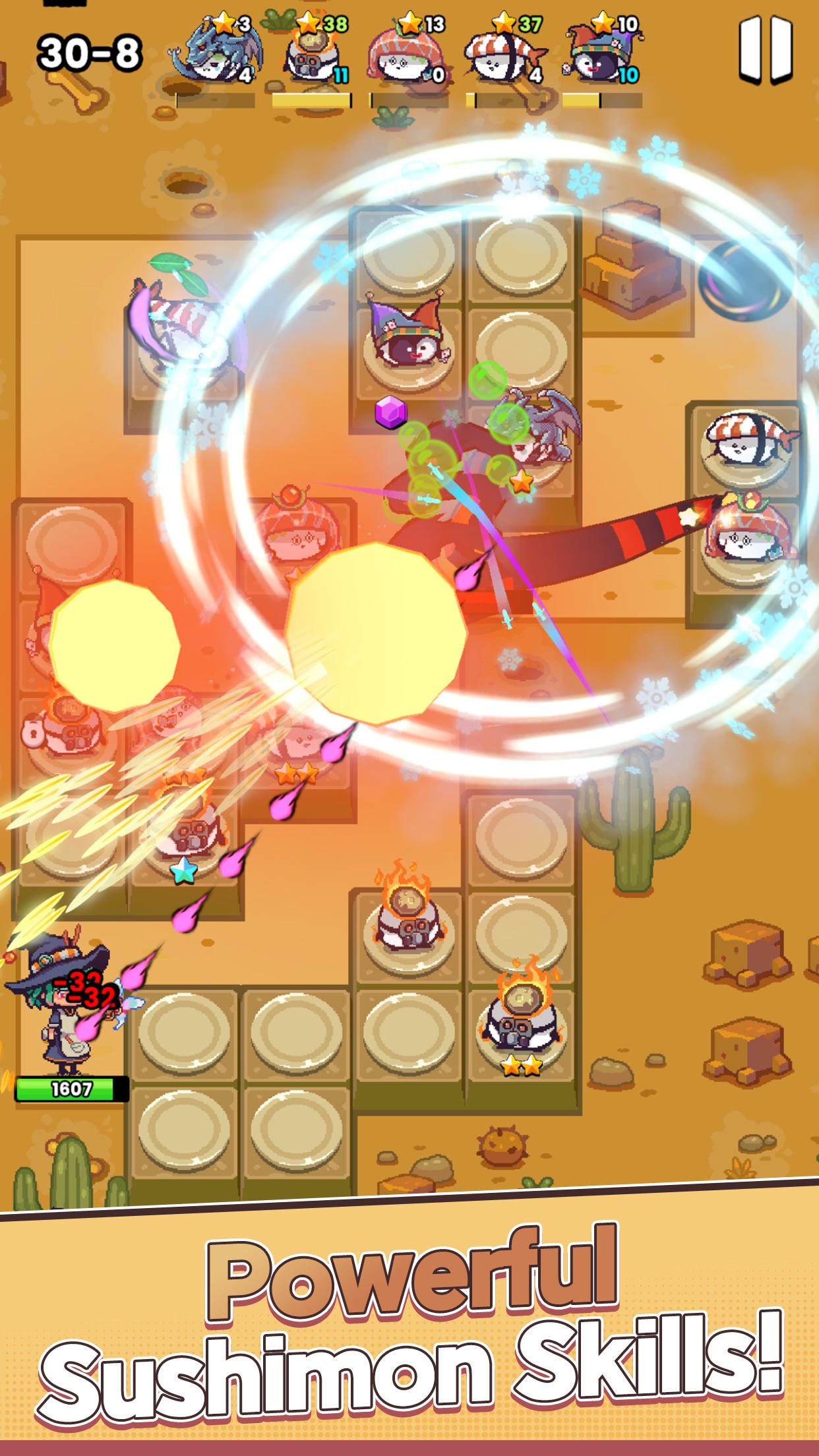 SushiMon Defense Game Screenshot