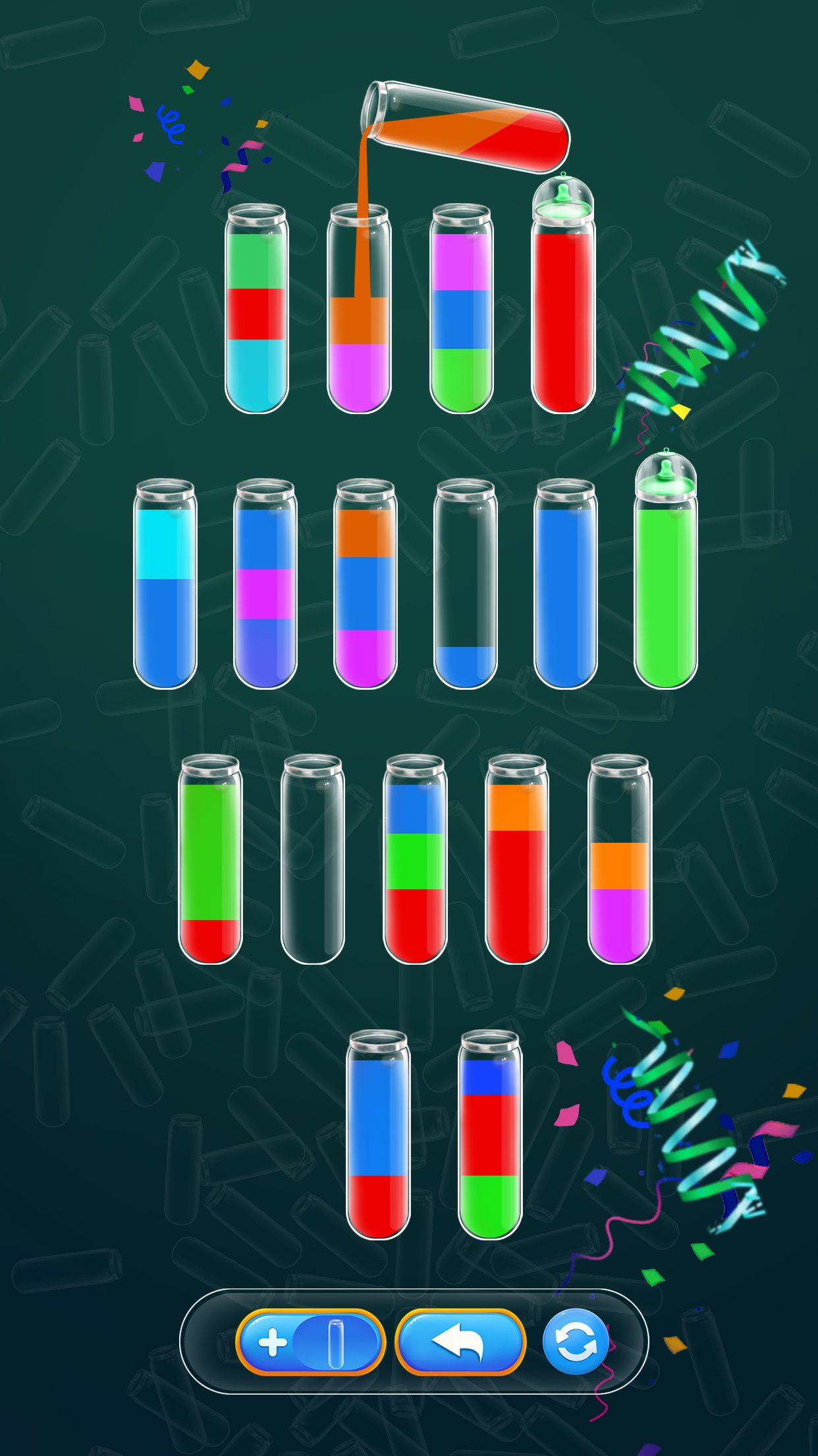 Cuplikan Layar Game Water Color Sorting Puzzle 3D