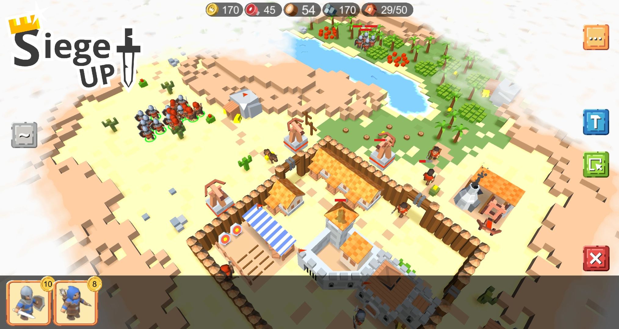 Screenshot of RTS Siege Up! - Medieval Warfare Strategy Offline