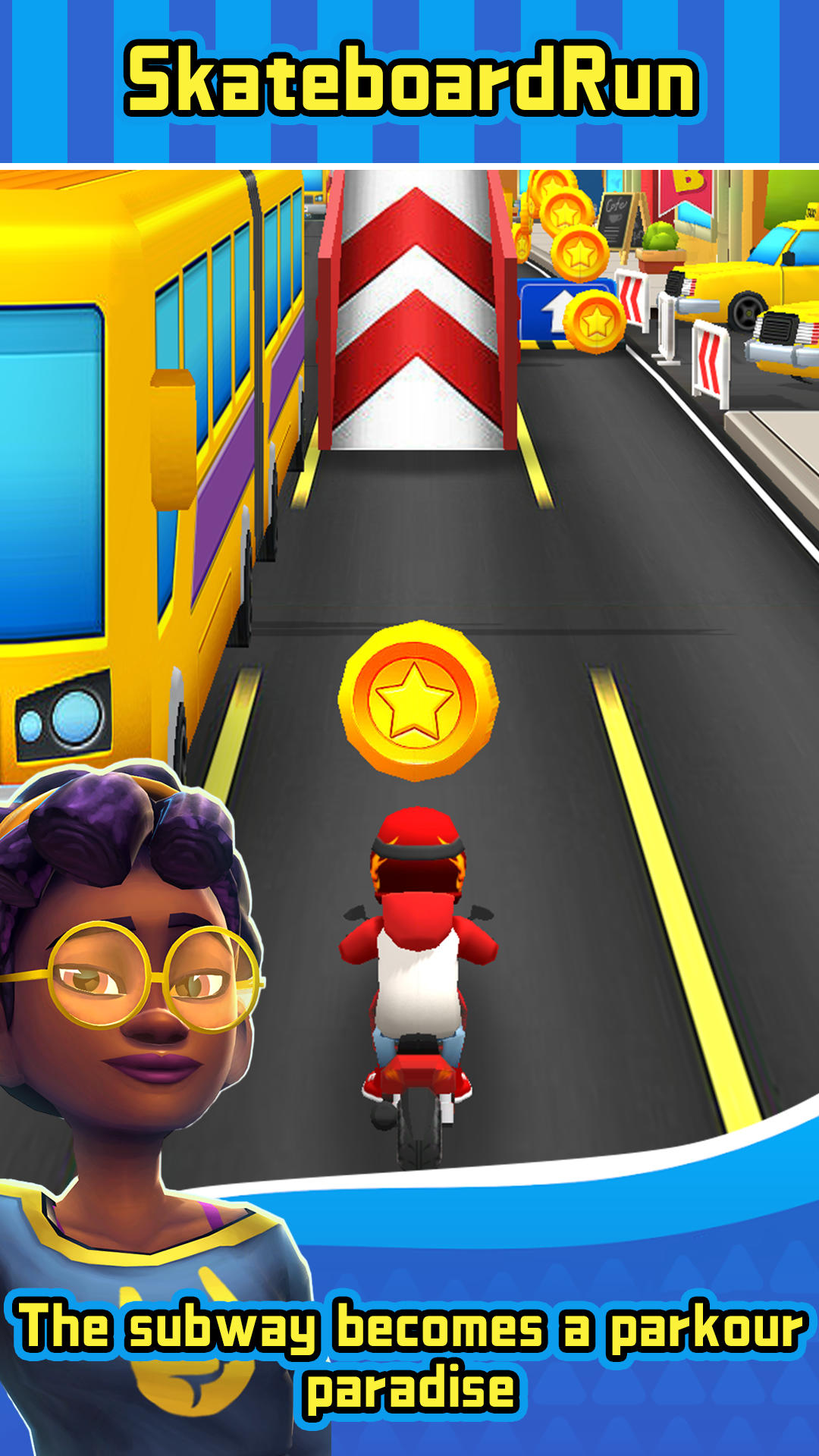 Skateboard Run Game Screenshot