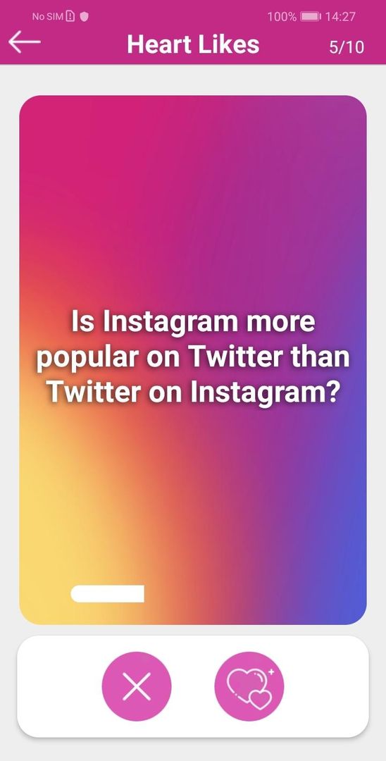 Heart Likes - Insta Popularity Guess Game遊戲截圖