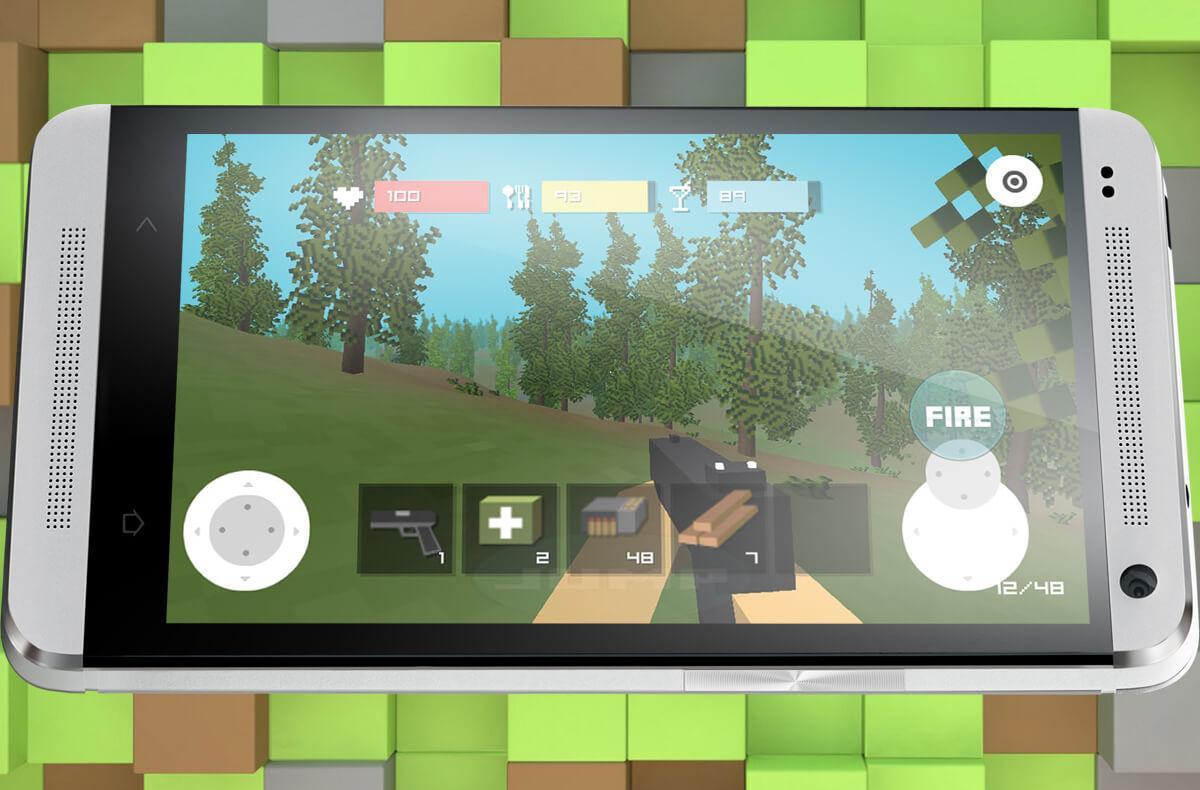 Block Zombie Town Game Screenshot