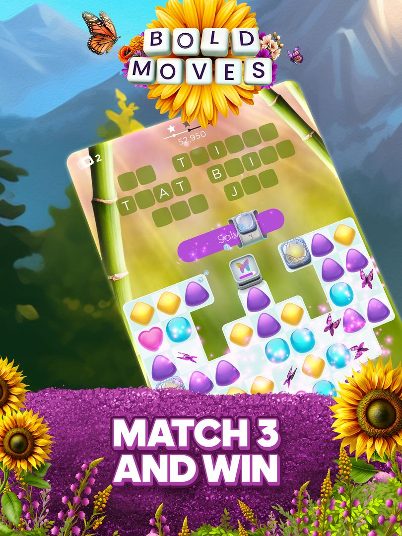 Bold Moves Match 3 Puzzles ภาพหน้าจอเกม