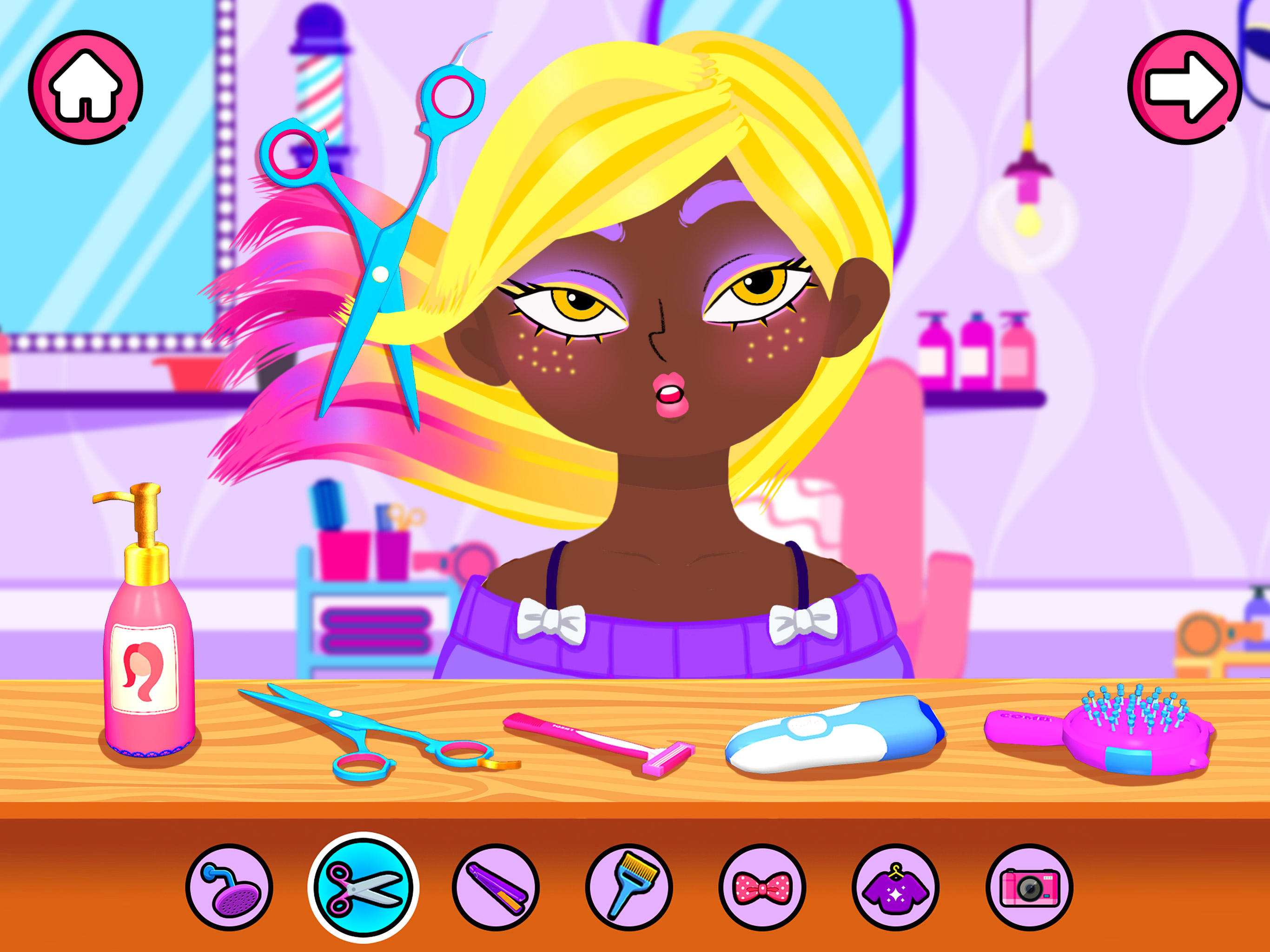 Hair Salon Makeup Girls Games Game Screenshot