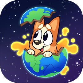 Bluey Bingo pixel space shoter