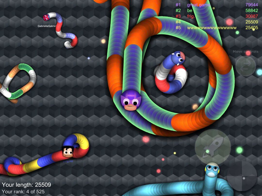 Slither worm vs Venom snake screenshot game