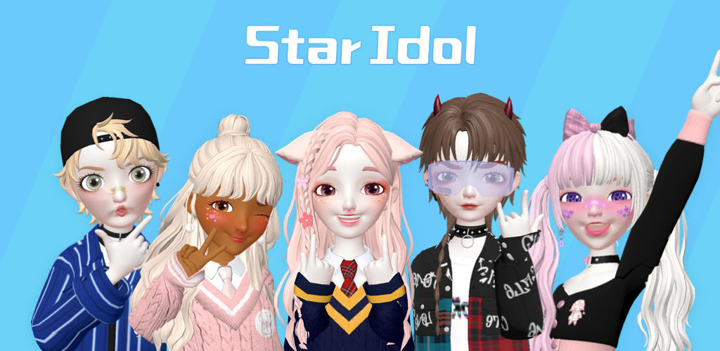 Banner of Star Idol: Animierter 3D-Avatar & Freunde finden 