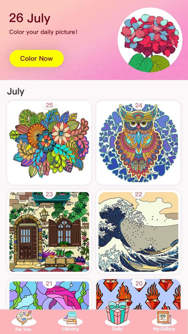 Screenshot of Color Master - Free Coloring Games & Painting Apps