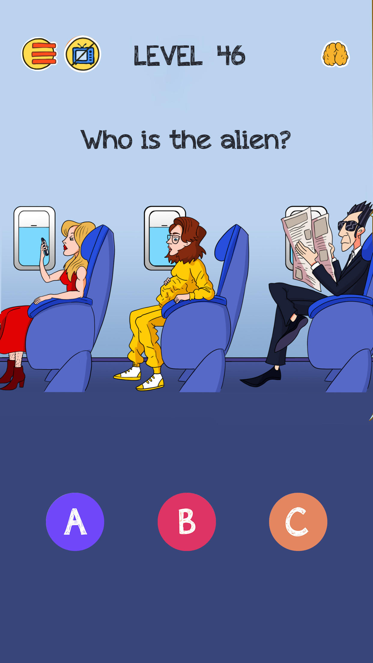 Brain Who? Tricky Riddle Tests Game Screenshot