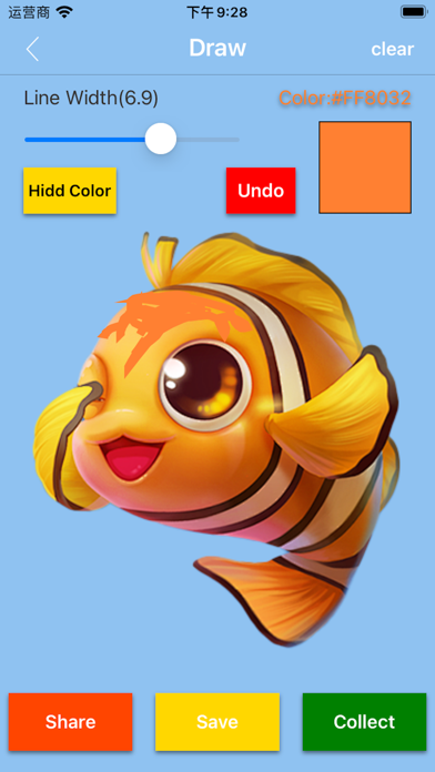 Captura de Tela do Jogo Fish Coloring