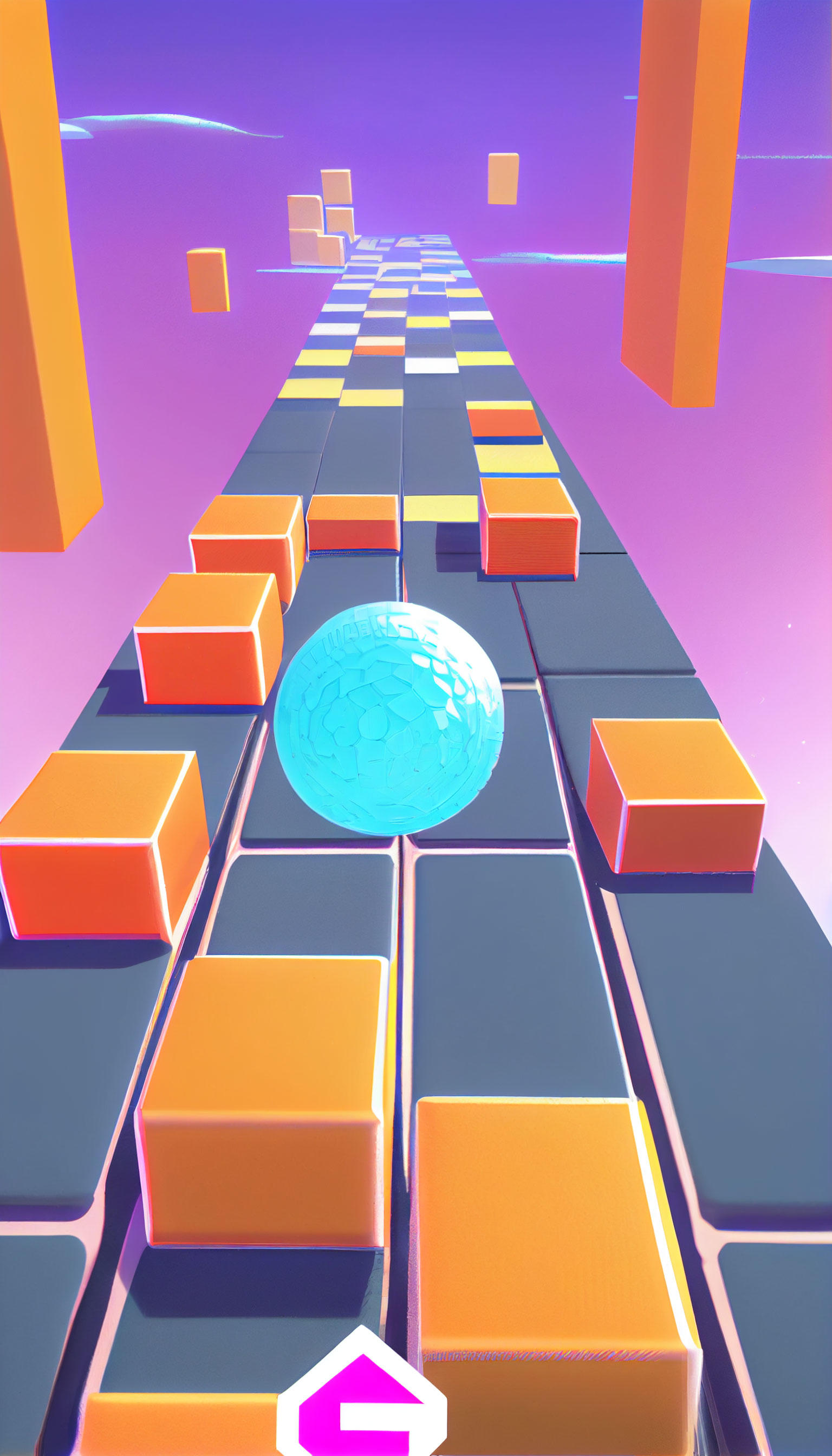 Rolling Sky Rusher Game Screenshot
