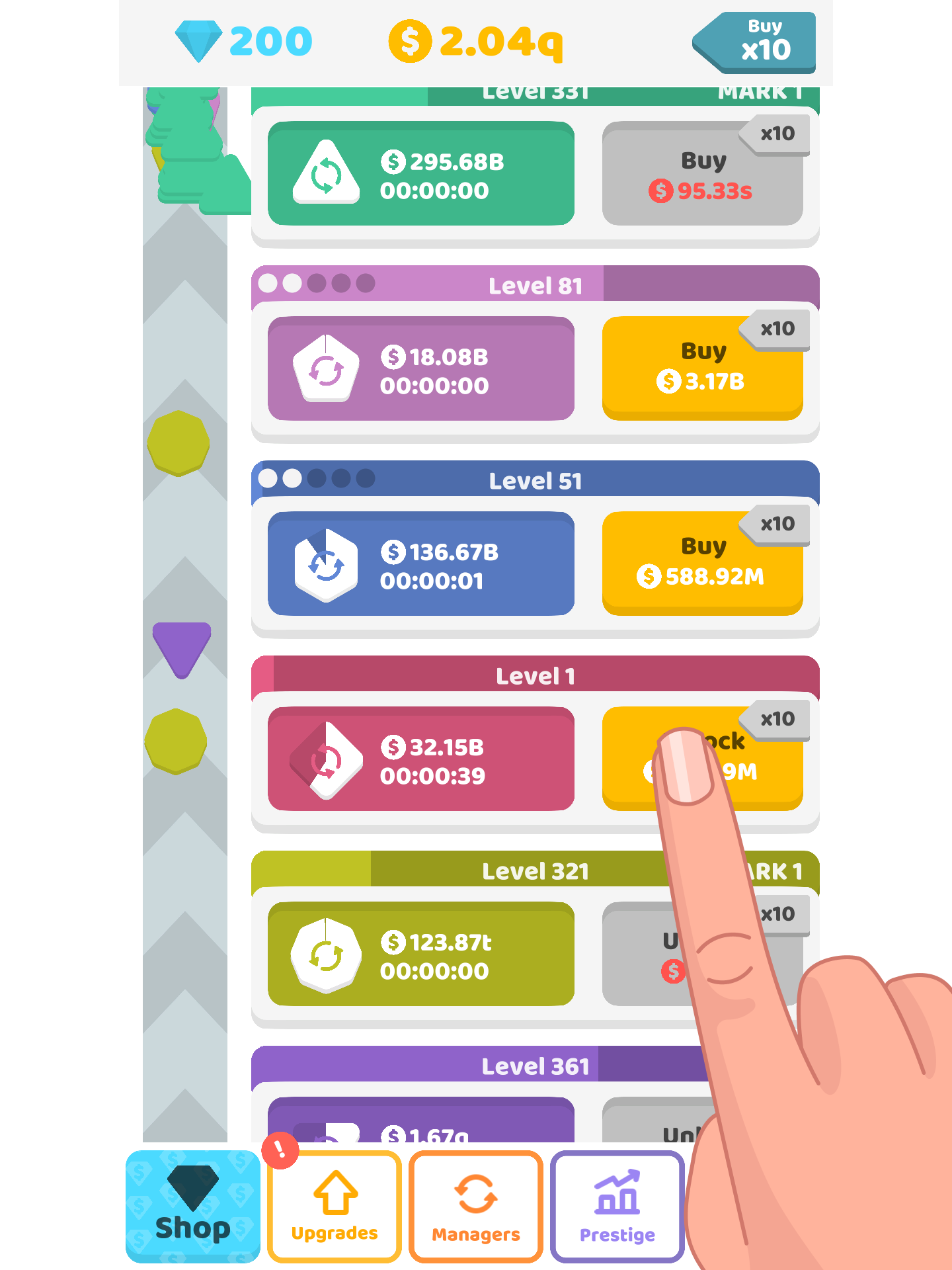 Idle Shapes ภาพหน้าจอเกม