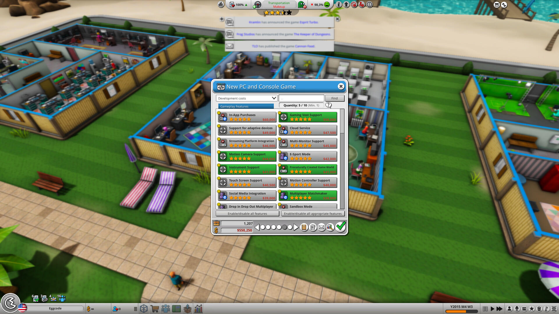 Screenshot of Mad Games Tycoon 2