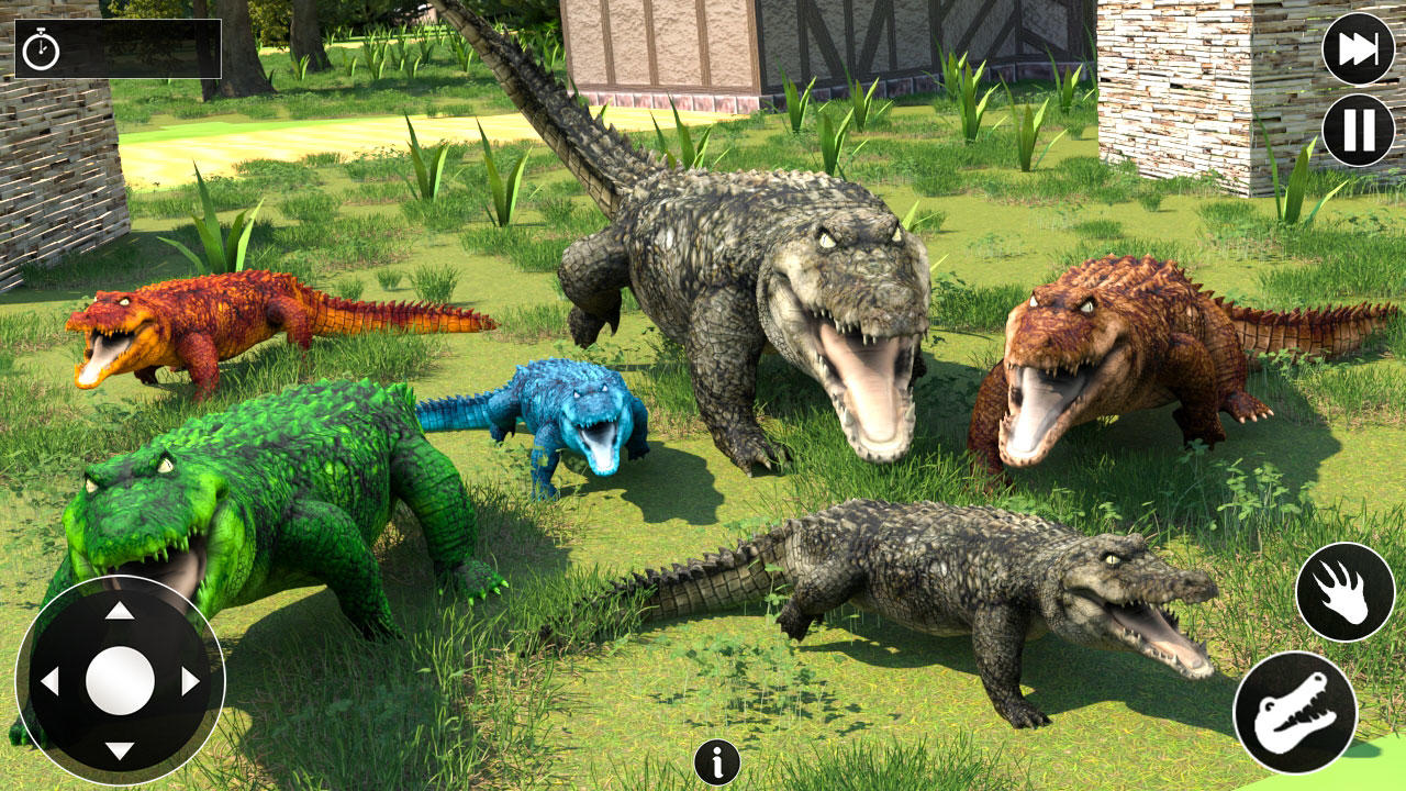 Screenshot 1 of Crocodilo Sim: Ataque Selvagem 3D 1.0