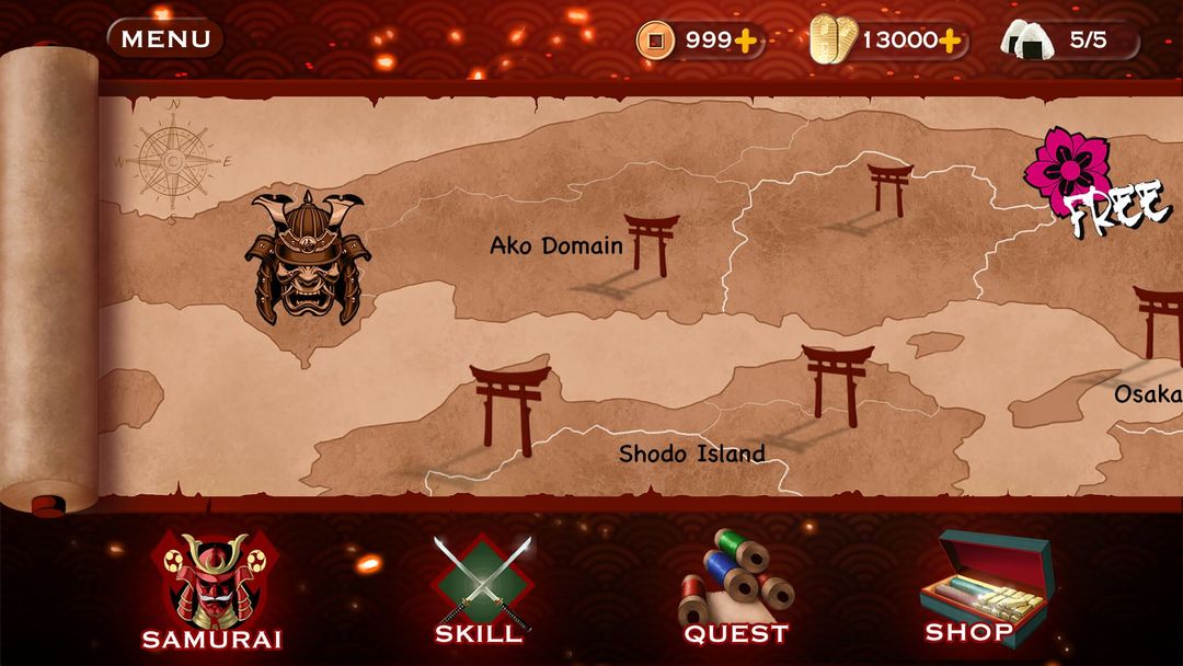 사무라이 3-액션 롤 플레잉 슬래시 - Samurai 3 Action RPG Combat 게임 스크린 샷