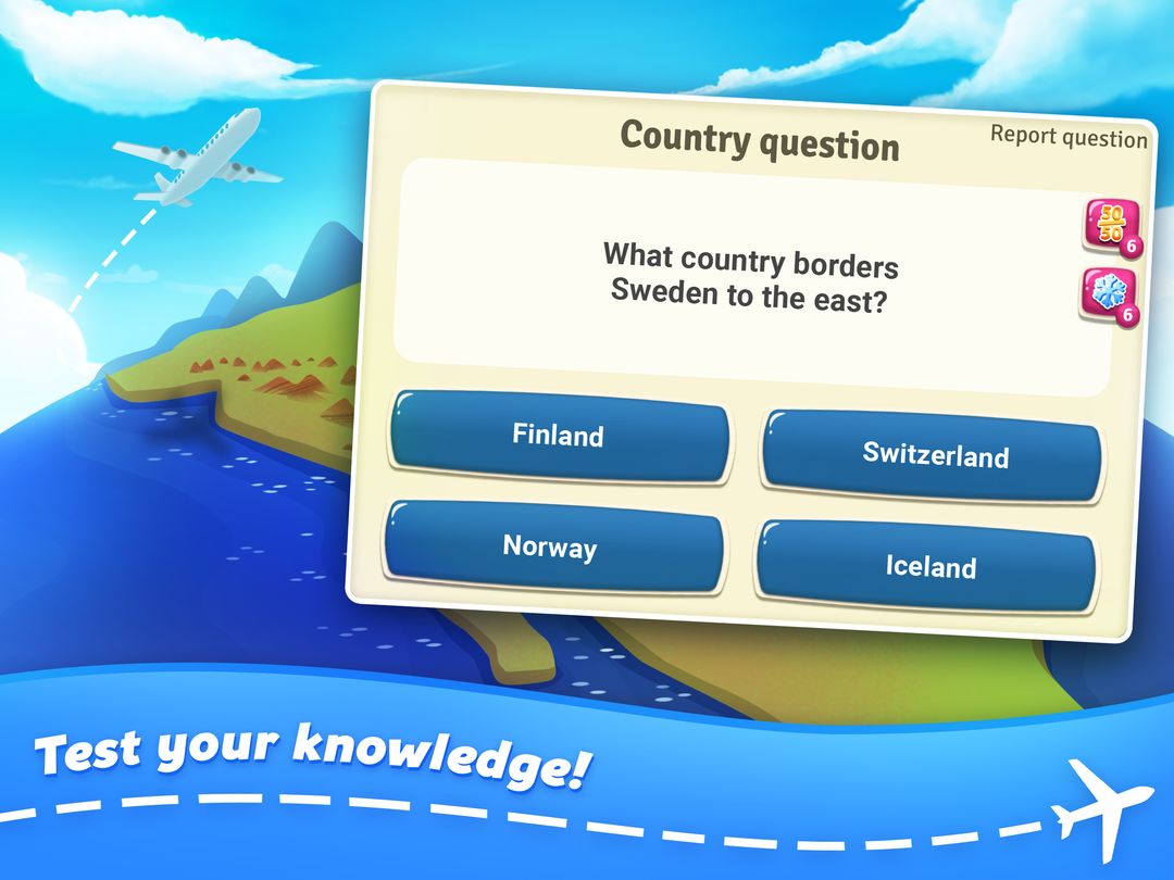 Backpacker™ - Geography Quiz ภาพหน้าจอเกม