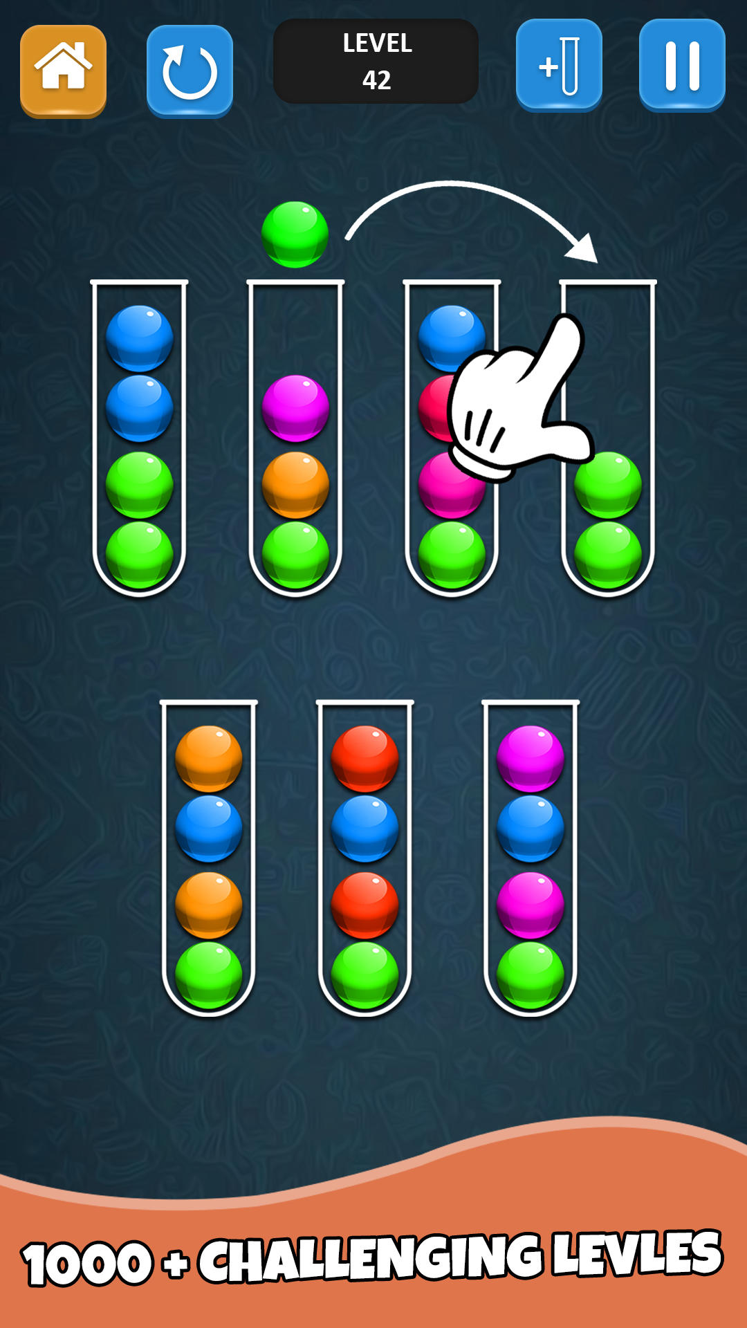 Ball Sort & Color Puzzle Game Game Screenshot