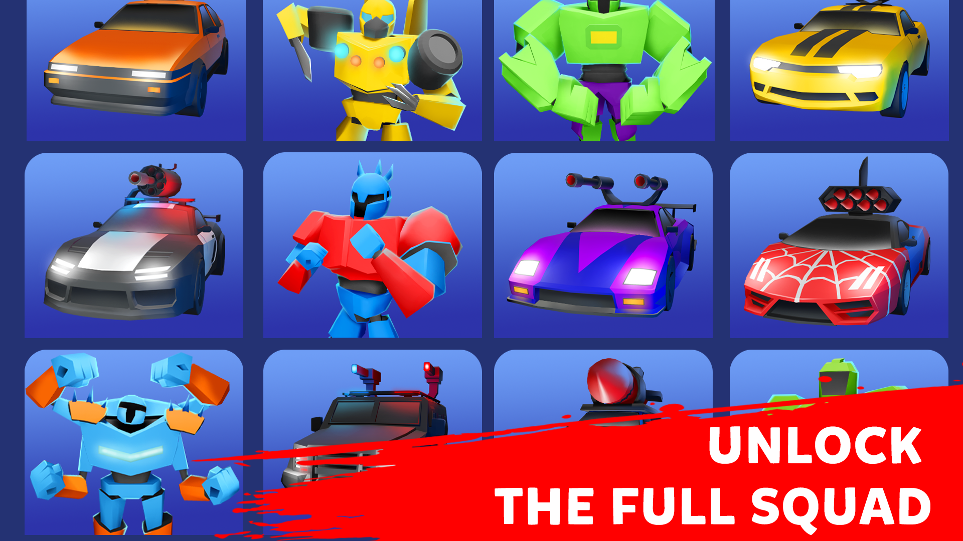 Robot Merge Master: Car Games Game Screenshot