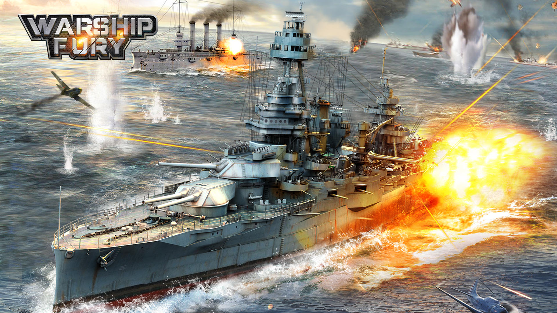 Screenshot 1 of pertempuran kapal perang 