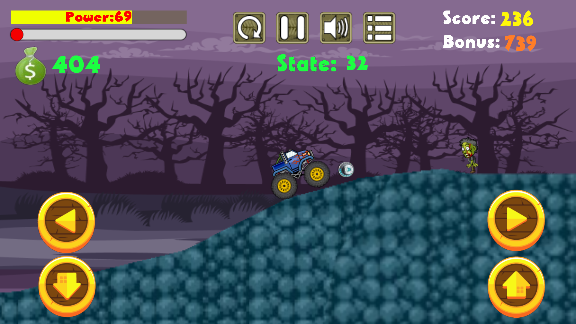 Monster Truck Survival Game 3D Game Screenshot