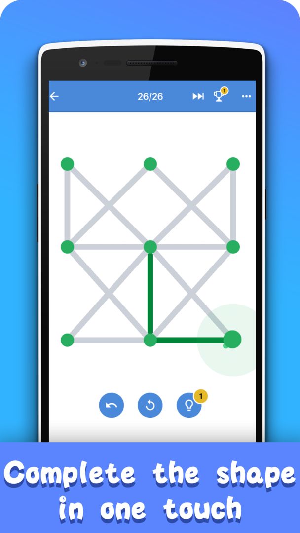 Screenshot of 1 Line Drawing: Connect all the Dots