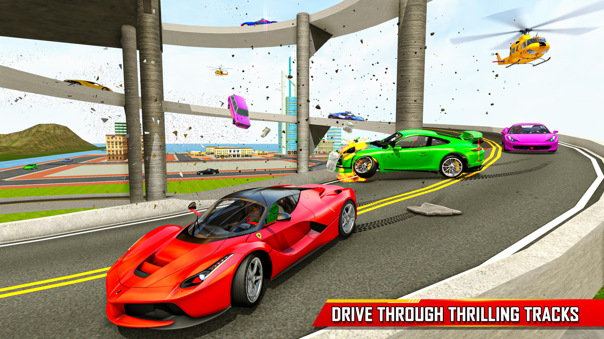 Screenshot of Indian Bikes and Car Games 3D