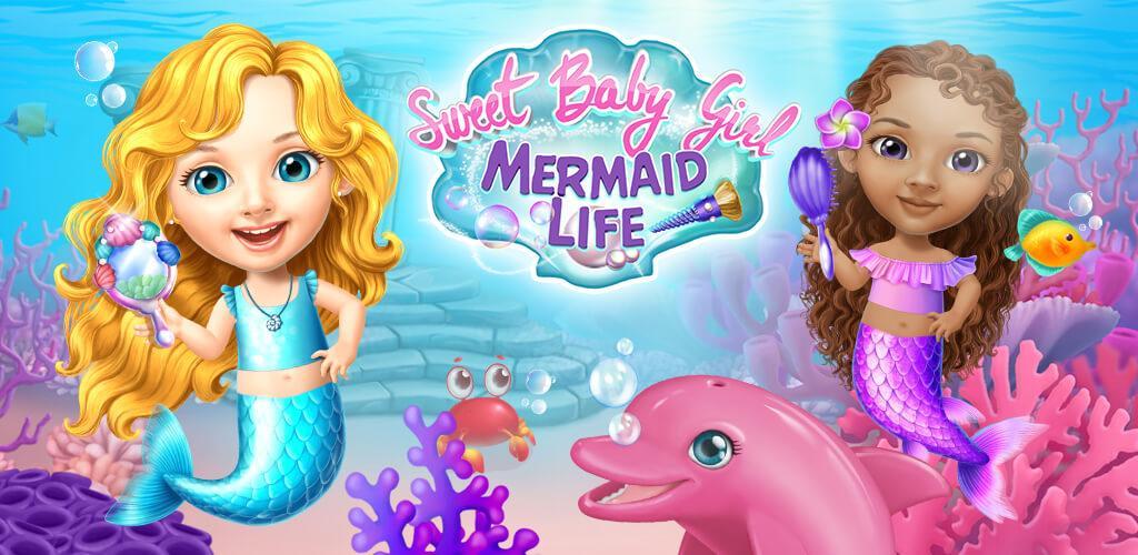 Banner of Sweet Baby Girl Mermaid Life - Magical Ocean World 5.0.40837