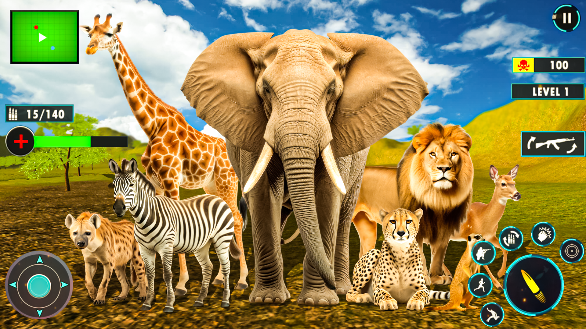 Tiger Animal Hunting Games FPS Game Screenshot
