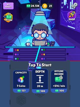 Super Crypto Miner Game Screenshot