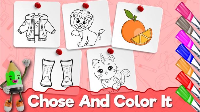 Coloring Page: Paint By Number Game Screenshot