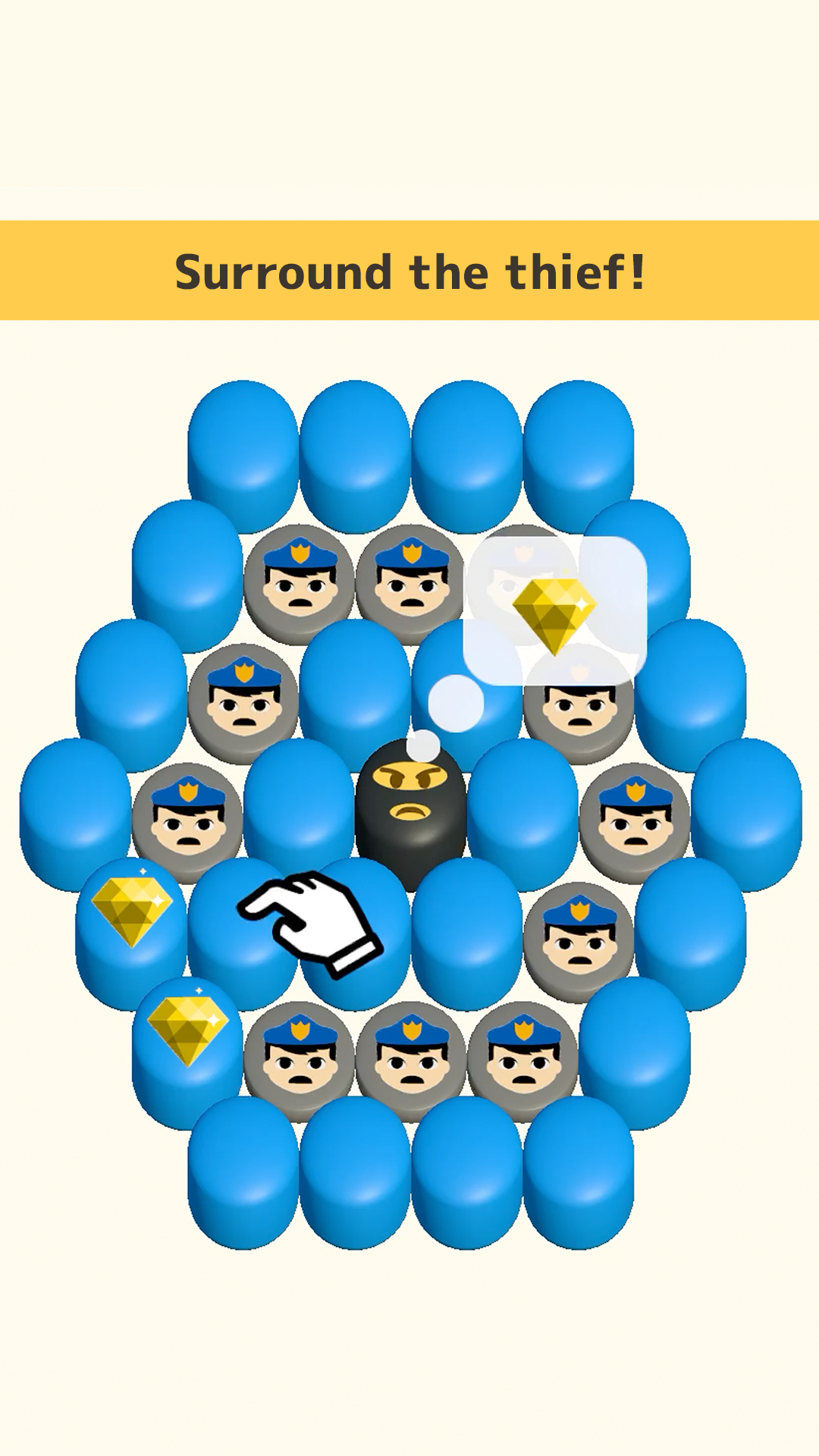 Protect It: Surround the Thief Game Screenshot