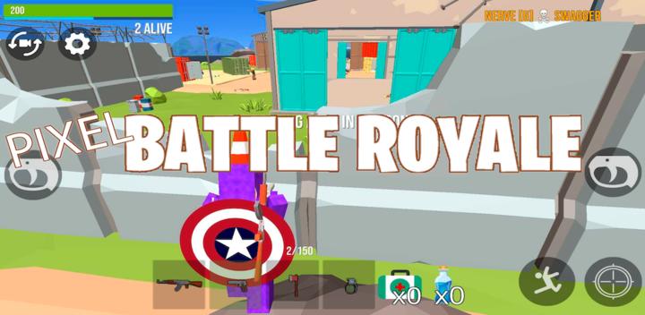 Banner of Pixel Battle Royale - FPS shooter 3d game offline 