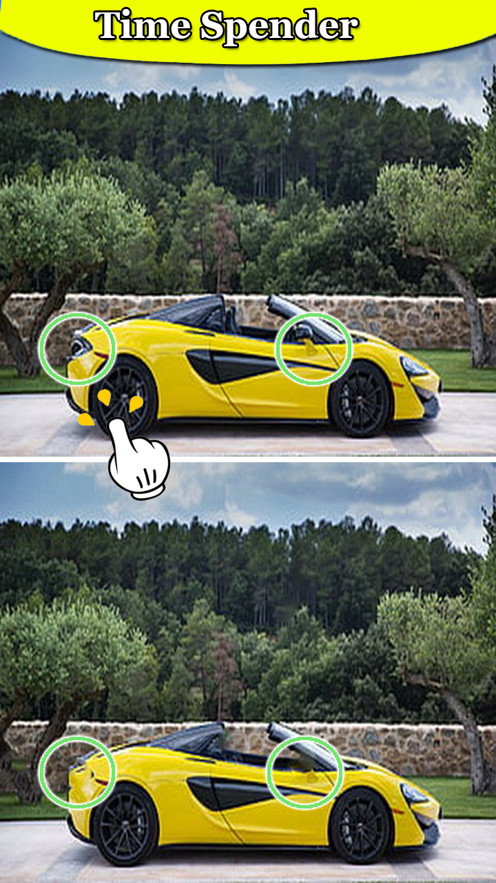 Spot Difference - Mclaren Car Game Screenshot