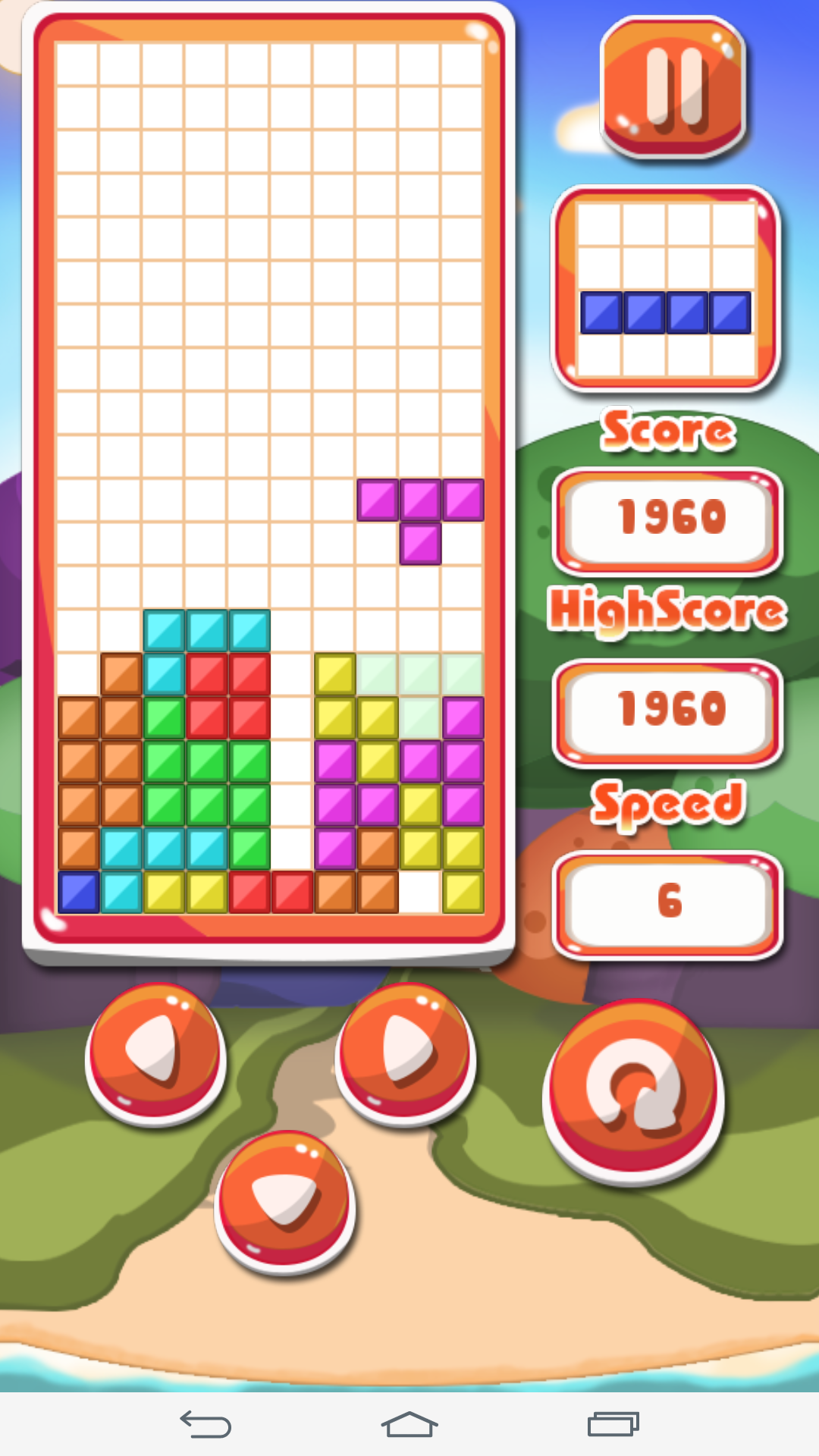 テトリス - レンガの夏 ภาพหน้าจอเกม