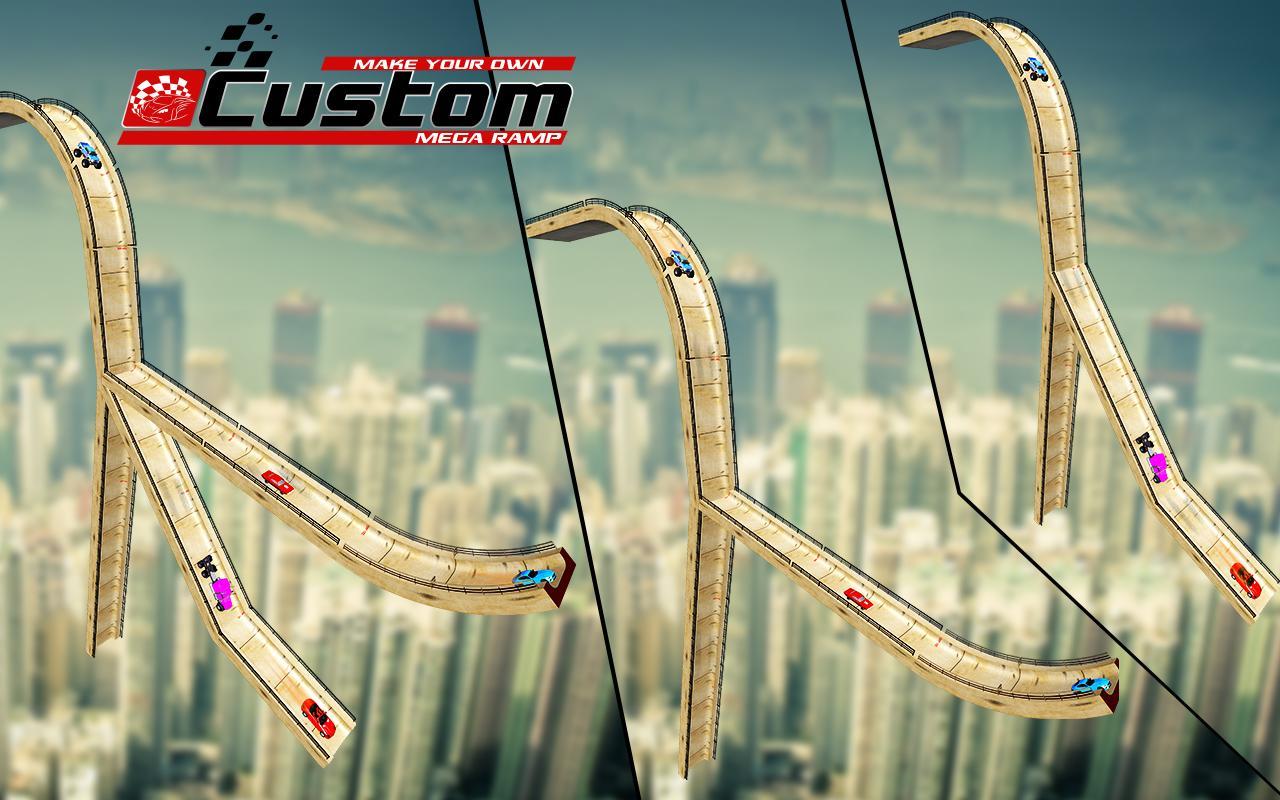 Mega Ramp Car Racing Stunts Ramp Construction 게임 스크린샷