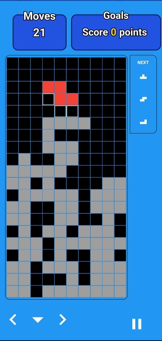Square Tetris Game Screenshot