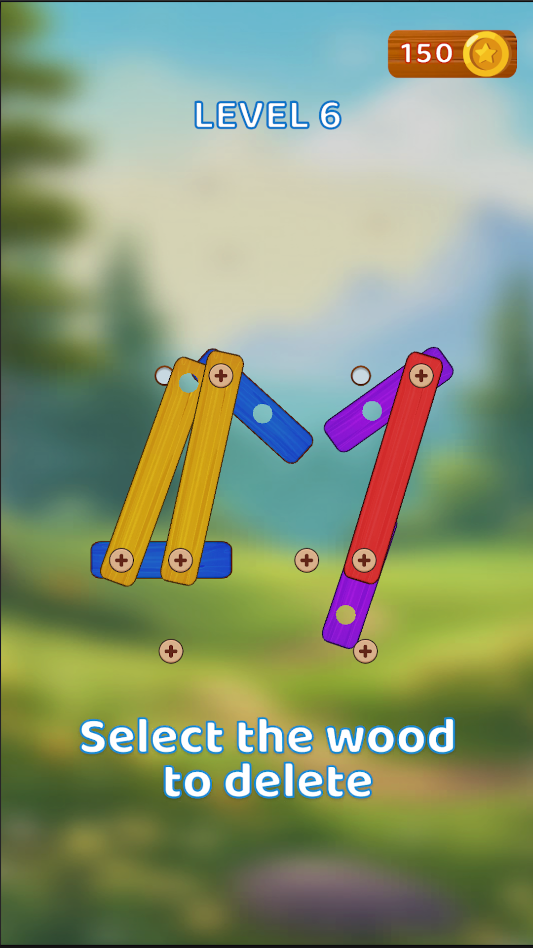 Wood Brain Puzzle: Screw Out Game Screenshot